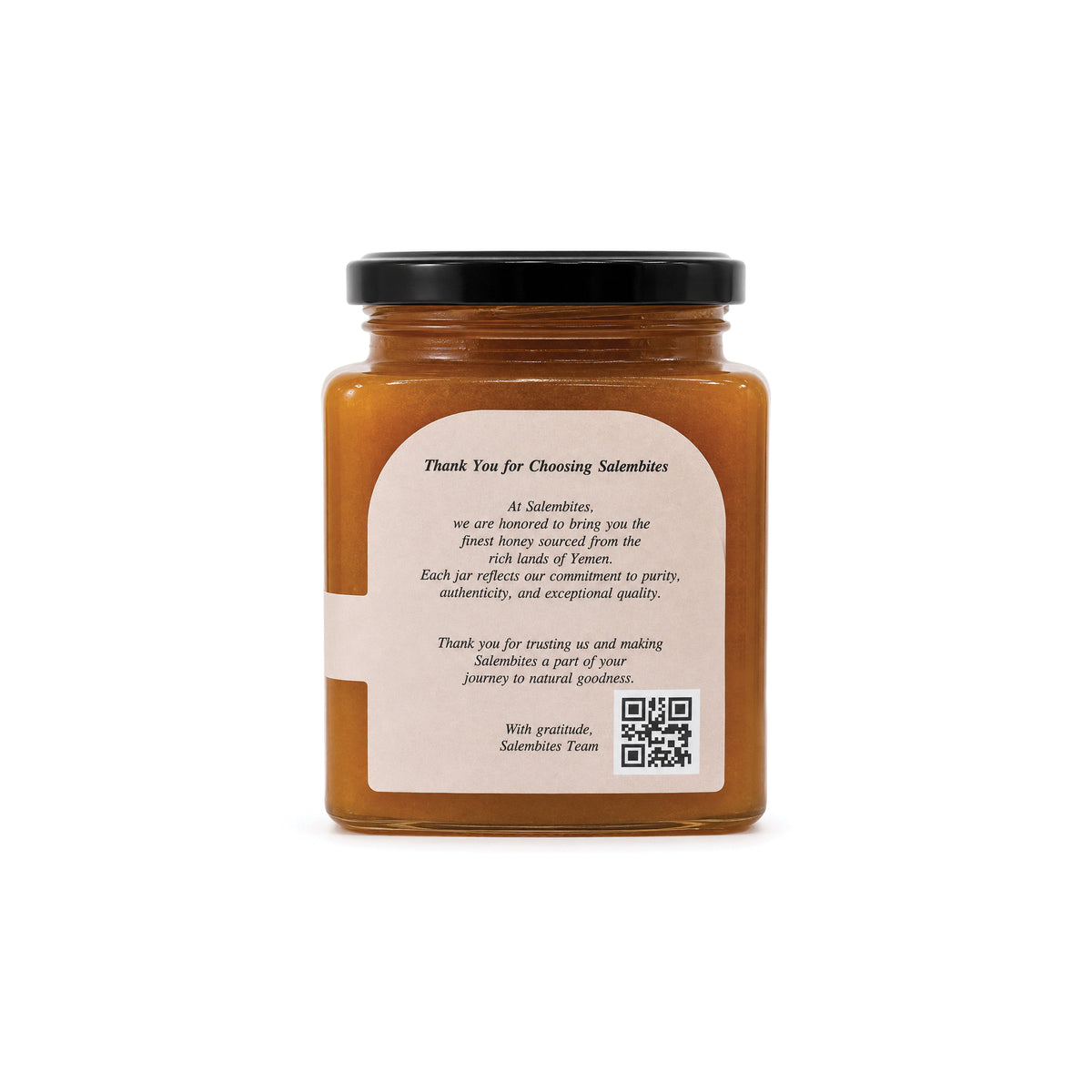 Yemeni Sidr Honey Valley Collection — back label
