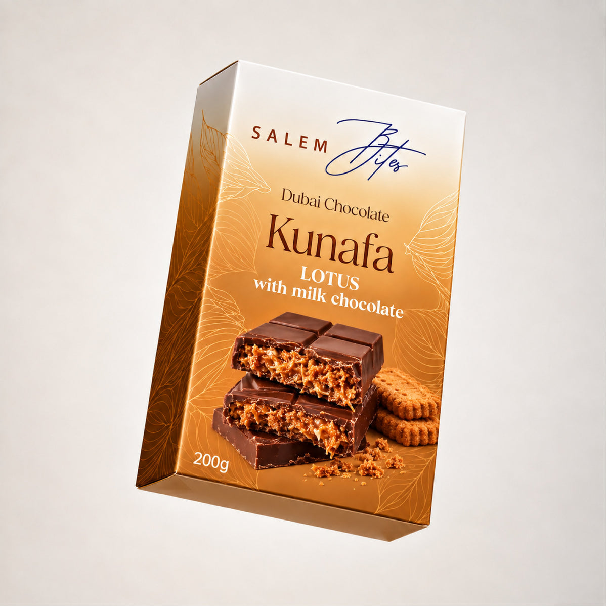 Lotus with Milk Chocolate — box, angled