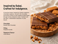 Lotus with Milk Chocolate — inspired by Dubai
