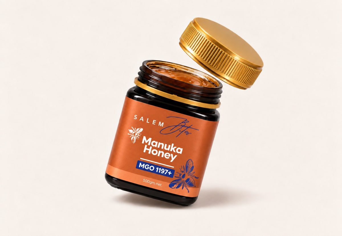 Raw Mānuka Honey MGO 1197+ — open jar