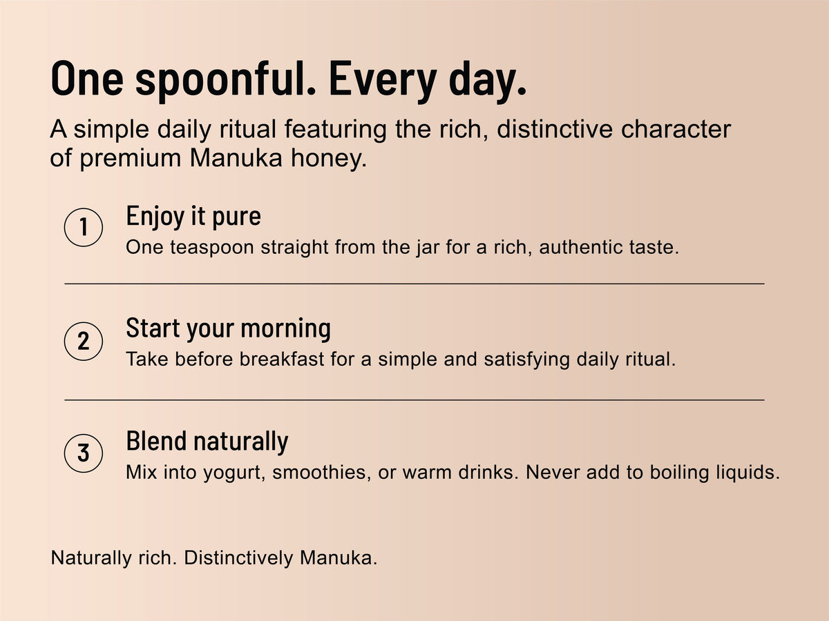Raw Mānuka Honey MGO 261+ — how to enjoy it