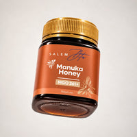 Raw Mānuka Honey MGO 261+ — jar, angled