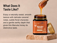 Raw Mānuka Honey MGO 261+ — what it tastes like