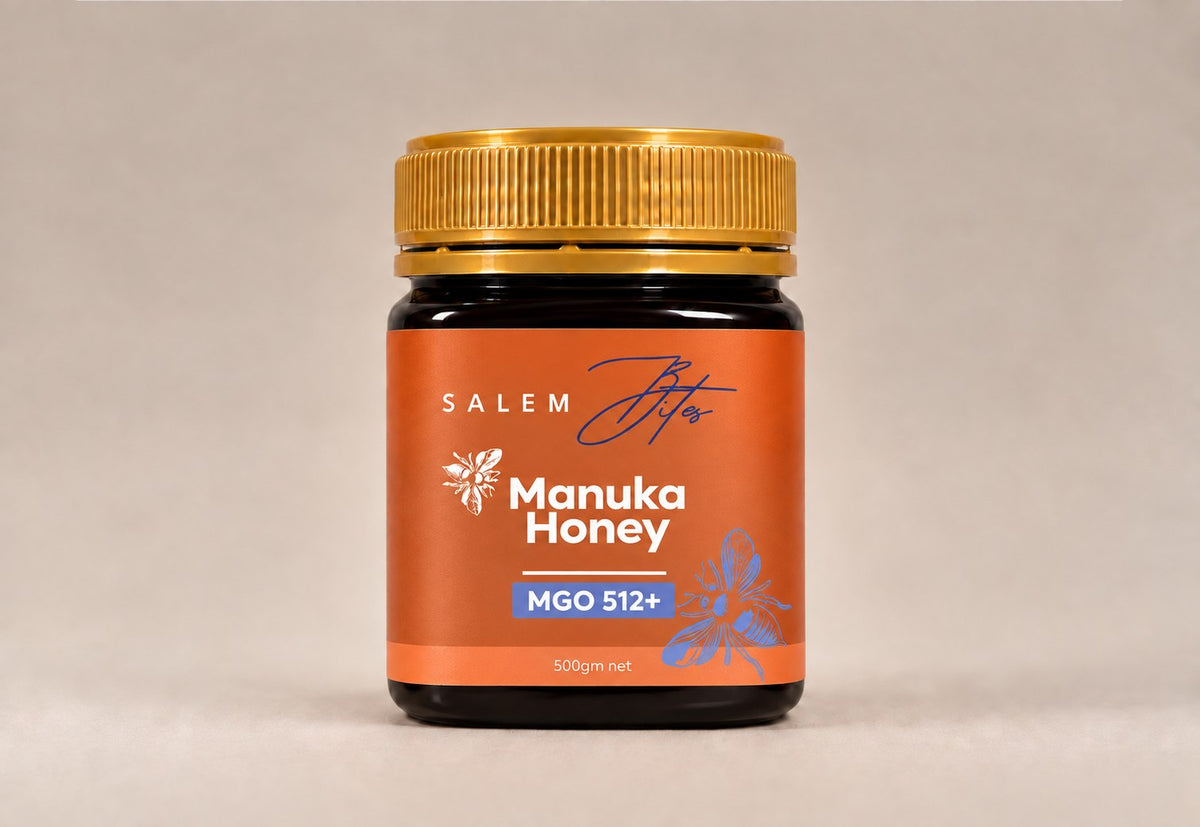 Raw Mānuka Honey MGO 512+ — jar, front