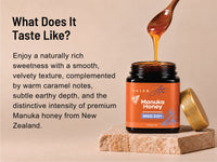 Raw Mānuka Honey MGO 512+ — what it tastes like
