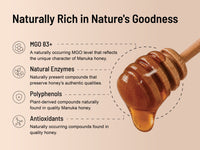 Raw Mānuka Honey MGO 83+ — naturally occurring compounds