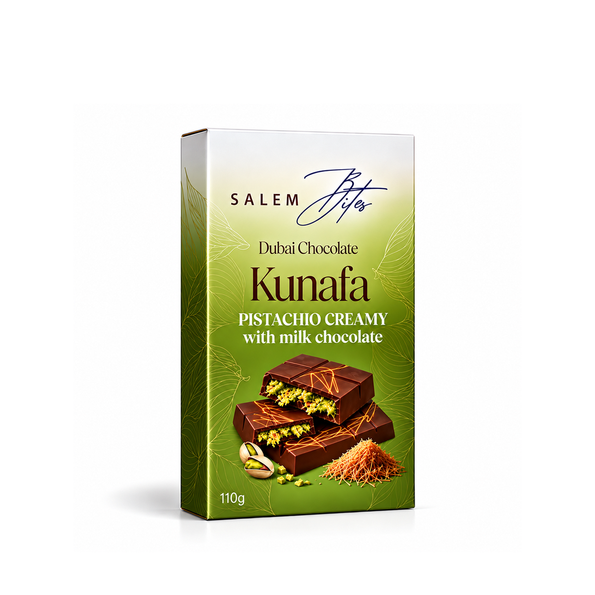 Pistachio with Milk Chocolate — 110g box