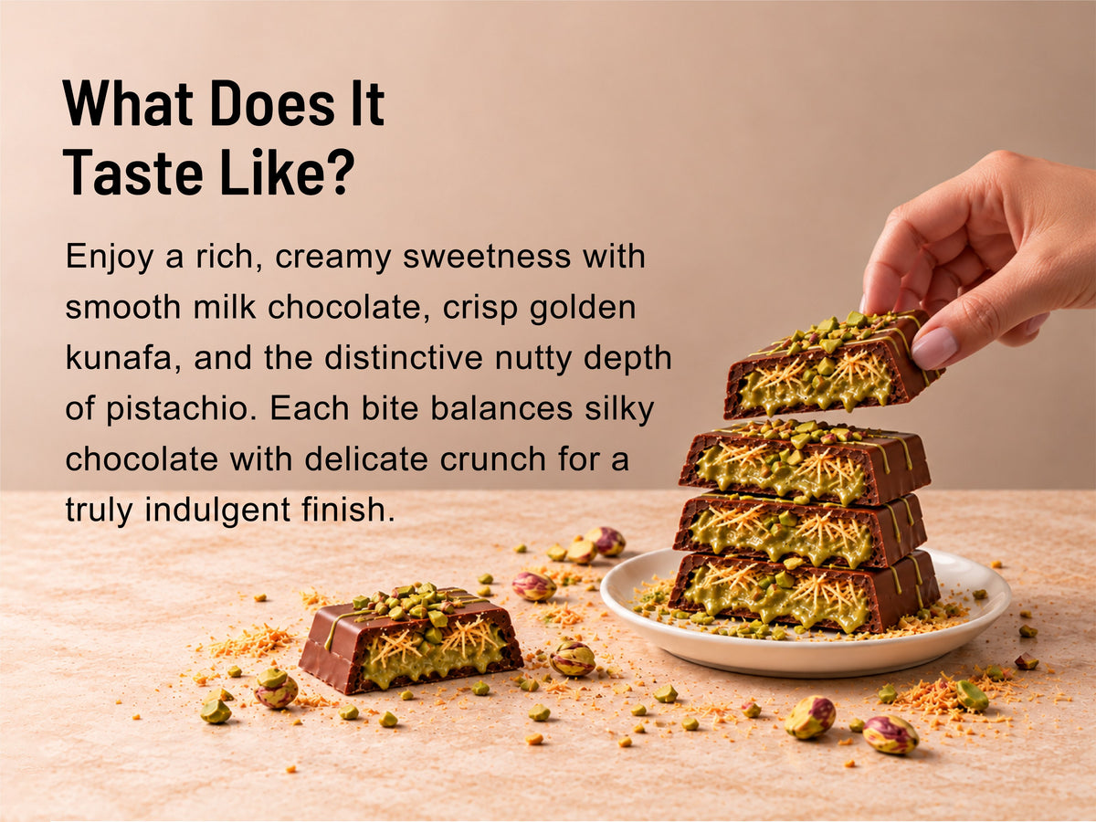 Pistachio with Milk Chocolate — what it tastes like