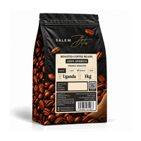 Roasted Coffee Beans — 100% Arabica — 1kg pack, back label