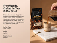 Roasted Coffee Beans — 100% Arabica — from Uganda