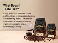 Roasted Coffee Beans — 100% Arabica — what it tastes like