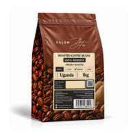 Roasted Coffee Beans — 100% Robusta — 1kg pack, back label