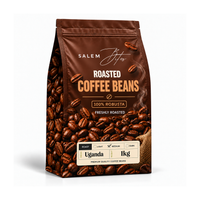 Roasted Coffee Beans — 100% Robusta — 1kg pack, front