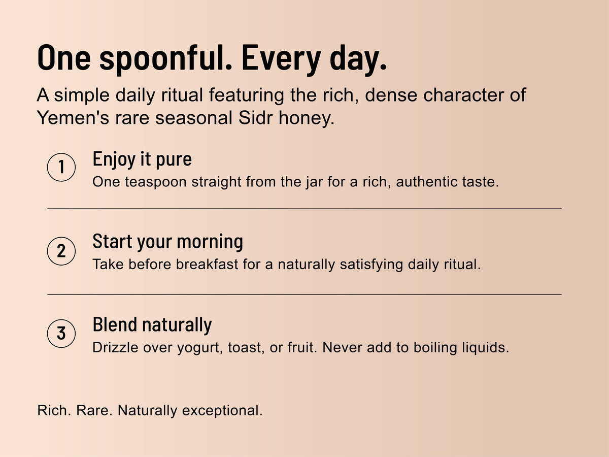 Royal Yemeni Sidr Honey — how to enjoy it