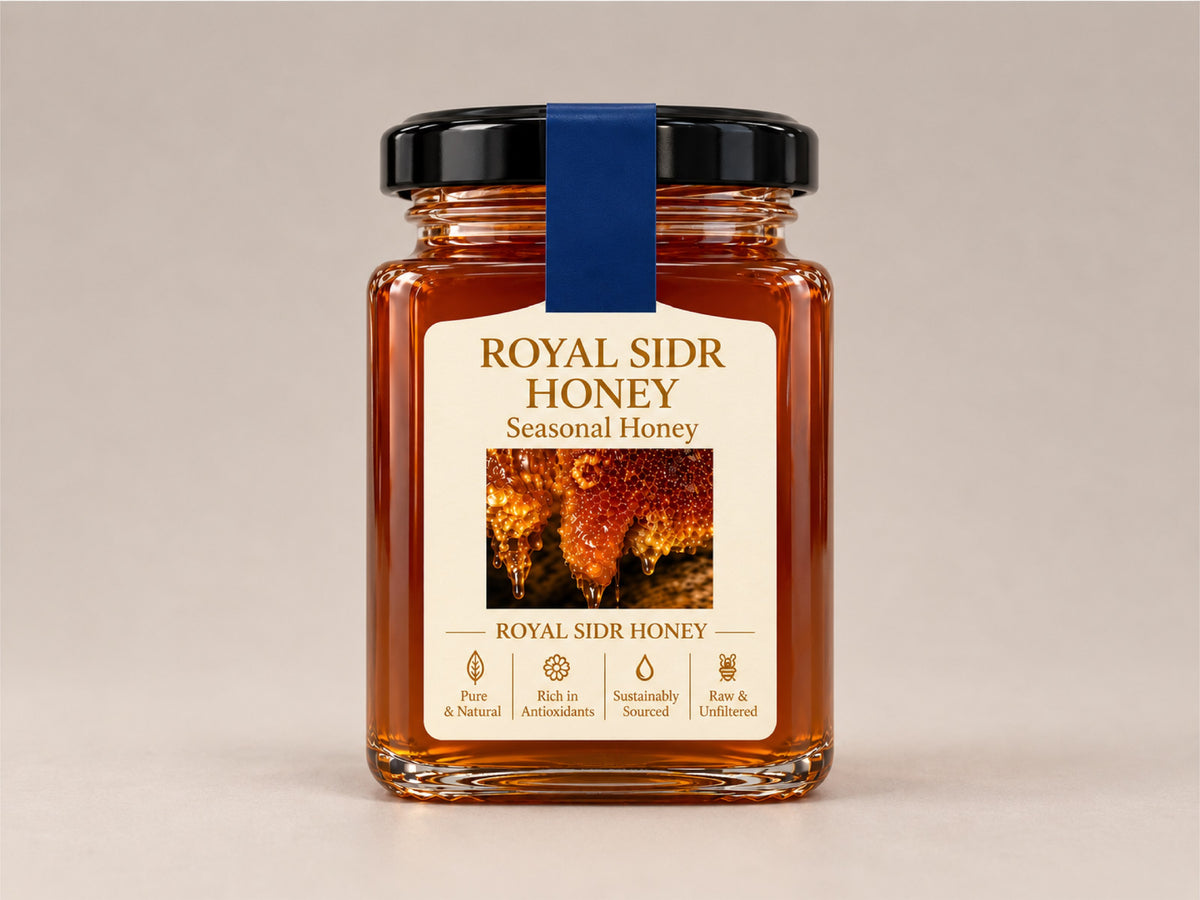 Royal Yemeni Sidr Honey — jar, front