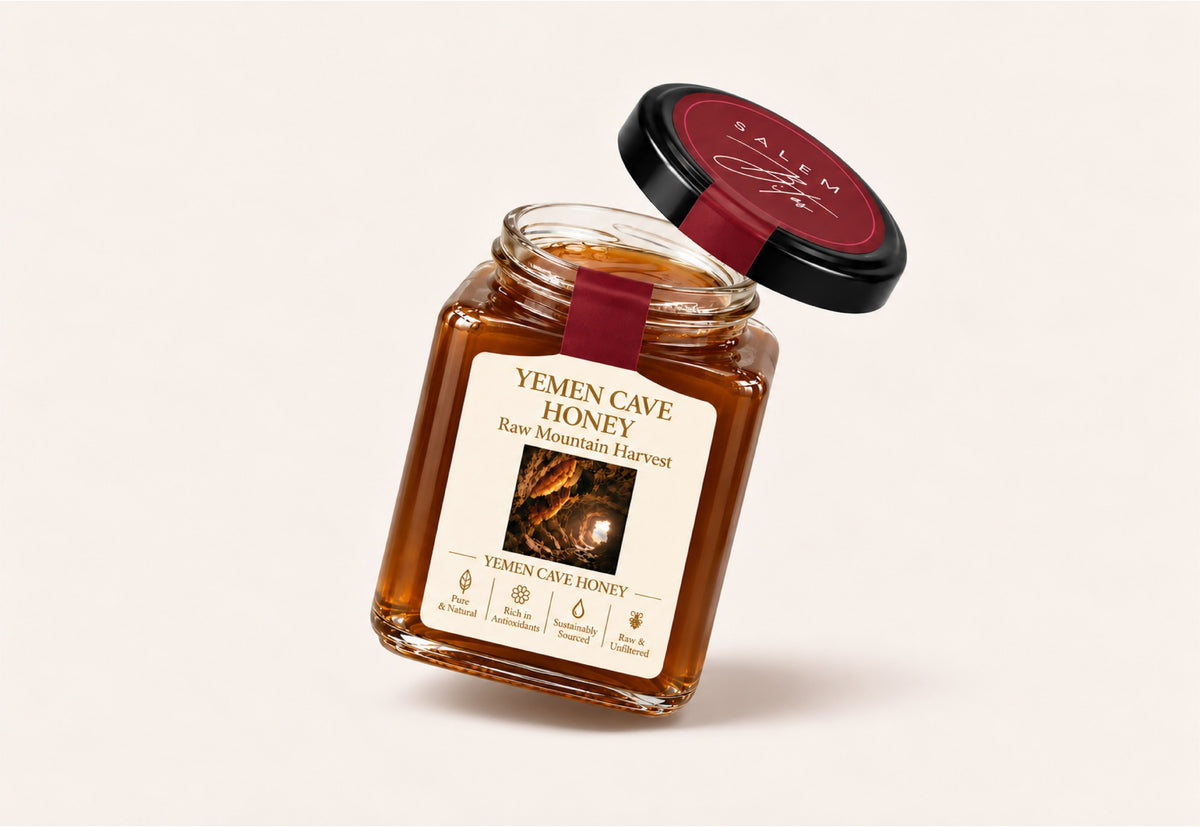 Yemeni Cave Honey — open jar