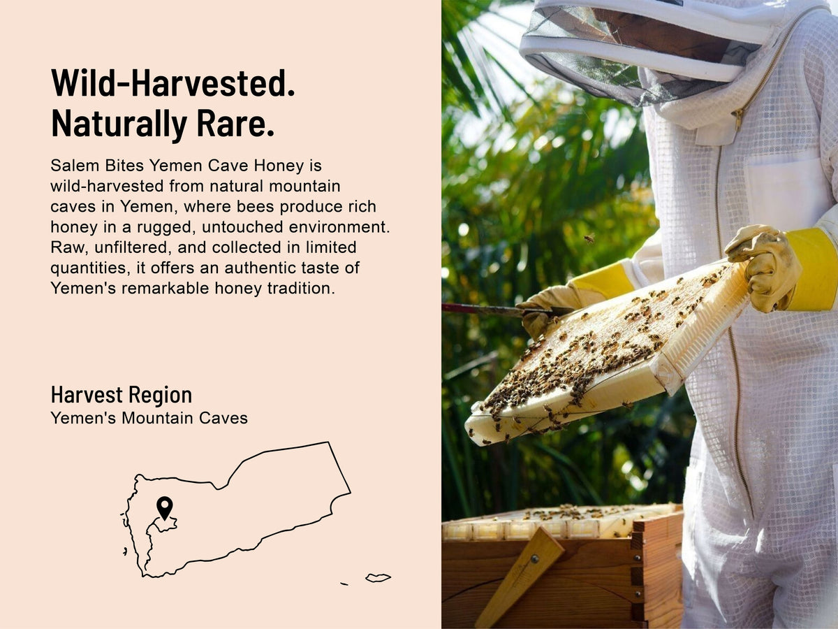 Yemeni Cave Honey — wild-harvested in Yemen's mountain caves